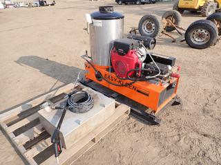 Easy-Kleen Model EZ05005G Skid Mounted 5000 PSI Hot Water Pressure Washer, c/w Honda 24 G620 V-Twin Gas Engine, 24 HP, 12V, SN 5986, Unused Blu-Shield 3/8 In. Pressure Hose and Unused Wand