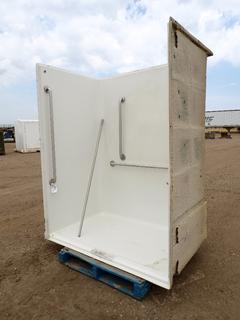 Hytec Plastic Slide-In Shower Module, 5 Ft. X 3 Ft. X 79 In. *Note: Unused As Per Consignor*