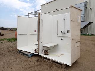(2) MAAX Plastic Slide-In Shower Modules, 5 Ft. X 3 Ft. X 79 In., *Note: Unused As Per Consignor*