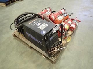 2007 Thermal Dynamics Cutmaster 151 Plasma Cutter, 125 PSI Max. Gas Pressure, SN 04360450, Miller Electric Maxstar 150S Welder and Assorted Fire Extinguishers, *Note: Extinguishers May Require Recertification*  (Y-1-1)