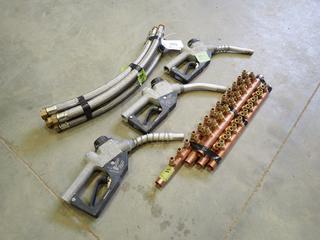 Assorted Parts, Hardware and Supplies, Including: Fuel Nozzles, Flexible Hoses, Plumbing Headers    (M-3-2)