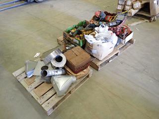 Assorted Parts, Hardware and Supplies, Including: Nails, Ducting, Fittings, Bosch, Hilti and Makita Power Tools, Work Lights and More