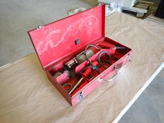 Milwaukee Heavy Duty 1/2 In. Right Angle Drill, Cat 1201-1, 350 RPM, 4.5A, 12OV, 60HZ, SN 495D397220076, Parts, Accessories and Storage Box  (F-1)