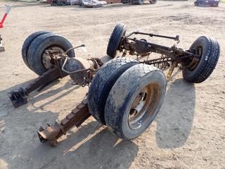 2008 Dodge 5500 Front and Rear Axles C/w Shocks, Sway Bars, Springs, 225/70R19.5 Tires on 10-Bolt Rims