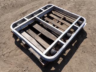 Magliner Steel Frame Pallet Dolly, (6) Rollers, 4,000 lbs. Capacity