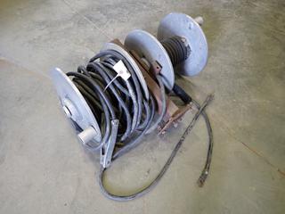Aluminum Cable Reels w/ Qty of Ground Welding Cables  (R-3-3)