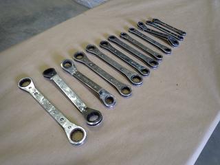 Set of Snap-On Standard Double End Ratchet Wrenches, 3/8 In.-7/8 In. (B-2)