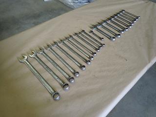 Set of Both Short Grip and Long Grip Snap-On Metric Wrenches, 10mm-19mm  (B-2)
