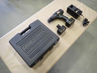 Craftsman Professional Model 315224520, 12V Cordless Drill-Driver c/w 12V Battery, Fast Charger and Carrying Case  (G-2)