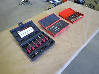 Tech Carbide Cutter Kit, Cat 275, Snap-On Tools Metric Bushing Driver Set and Unused Mac Tools 7-Piece Deutsch Terminal Tool Kit, Part TT95886  (B-2)