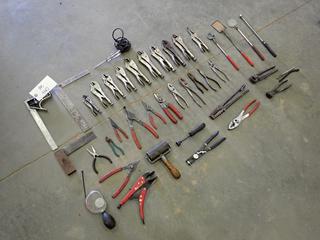 Assorted Hand Tools, Including: Vise Grips, L-Squares, Pliers and More  (D-2)