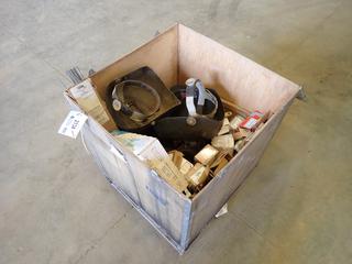 Assorted Welding Supplies, Including: Welding Shields, Electrodes, Grinding Disc, Steel Brushes, Lincoln Electric 7018 Rods and More  (M-5-3)