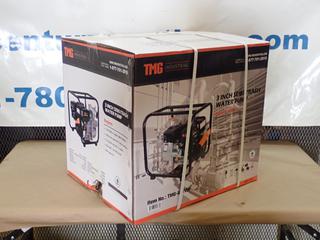  Unused TMG Industrial Model TMG-80TWP 3 In. Semi-Trash Pump w/ 208CC 7HP Gas Engine. SN 2209280514  (P-5-2)