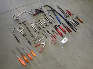 Assorted Hand Tools, Including: Vise Grips, Plug Wrenches, Electrical Testers and More  (D-2)