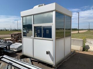 Gate/Guard Shack c/w Wired For Power, Lights **LOCATED OFFSITE @ Fort McMurray Airport, 547 Snow Eagle Drive, Fort McMurray, AB Call Chris For Info @ 587-340-9961**