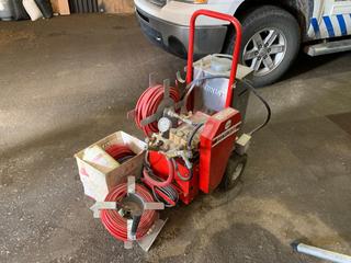 Magikist Model X8 High Pressure Triplex Ceramic Plunger Pump w/ Assorted Supplies **LOCATED OFFSITE @ Fort McMurray Airport, 547 Snow Eagle Drive, Fort McMurray, AB Call Chris For Info @ 587-340-9961**