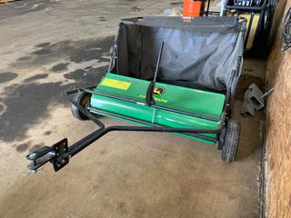 John Deere Lawn Tractor Tow-Behind Grass Sweeper **LOCATED OFFSITE @ Fort McMurray Airport, 547 Snow Eagle Drive, Fort McMurray, AB Call Chris For Info @ 587-340-9961**