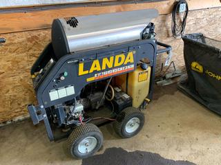 Landa Model MHC4-3500E Portable Pressure Washer w/ Honda GX 390 Engine, Single Phase, *Note: Small Leak*   **LOCATED OFFSITE @ Fort McMurray Airport, 547 Snow Eagle Drive, Fort McMurray, AB Call Chris For Info @ 587-340-9961**