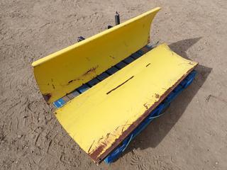 (2) 54 In. Quick Hitch John Deere Front Snow Blades, SN M054FBX081563 and SN M054FBX040095, *Note: One Connect Missing* 