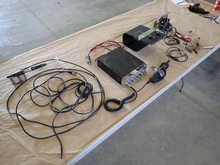 Uniden Model PC78Elite Radio Receiver, 13.8V, SN 84004700 c/w Speaker Mic, Audio Cables, Antenna and More  (D-2)