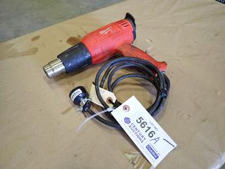 Milwaukee 8975-6 Heat Gun, 120V, 60HZ, SN 731A913371125, *Note: New Plug*  (E-1)