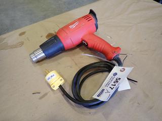 Milwaukee 8975-6 Heat Gun, 120V, 60HZ, SN 731A913371129, *Note: New Plug*  (E-1)