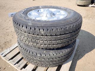 (2) Firestone Transforce AT LT275/70R18 Tires on Dodge 8-Bolt Rims