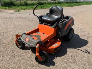Husqvarna Z-242F Zero Turn Mower c/w 42 In. Cut, 22.0 724cc Briggs & Stratton Engine, Showing 280 Hrs **LOCATED OFFSITE @ Fort McMurray Airport, 547 Snow Eagle Drive, Fort McMurray, AB Call Chris For Info @ 587-340-9961* PL# 0930*