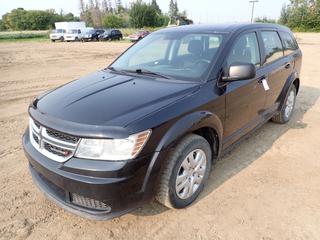 2013 Dodge Journey SE FWD SUV c/w 2.4L Dual VVT, A/T And 225/65R17 Tires. Showing 176,179kms. VIN 3C4PDCAB4DT503804 *Note: Check Engine Light On, Windshield Cracked, Needs New Set Of Tires* 