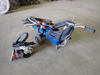 OMA System Portable Hydraulic Concrete/Granite Saw, 230V, 3 Phase, 10.1A, 60HZ, SN 021274 c/w OMA System Cutter and Hoses