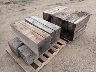 Wood Blocking Pieces: (6) 15 In. X 12 In. X 36 In. and (4) 12 In. X 12 In. X 36 In.  (NF)