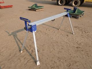 Collapsible Miter Stand w/ (2) Top Rollers, 66 In. X 32.5 In.