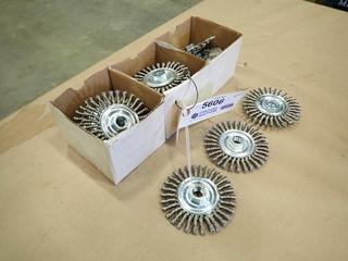 (15) Unused Weiler Model 36219 Wire Wheels, 4 In. X 5/8 In.  (E-1)
