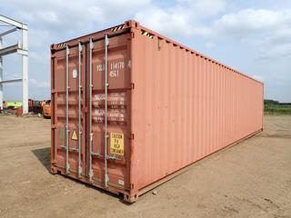 40 Ft. 9 Ft. 6 In. High Cube Storage Container c/w Shelving Unit . SN VSLU1141704