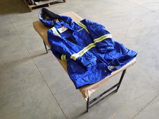 Unused Big Bill M305US7 Work Jacket, High Visibility, Fire Resistant, Size L/REG  (R-4-1)