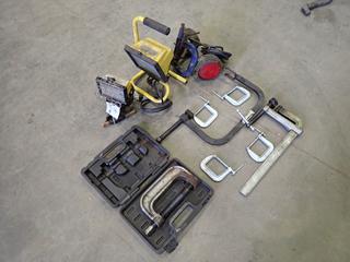 Qty of Assorted Work Lights and Clamps  (D-1)