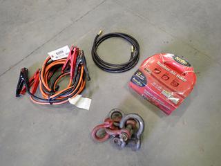Amflo Rubber Air Hose, Pin Shackles and Booster Cables  (E-1)
