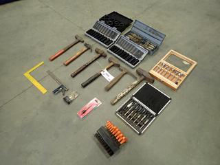 Assorted Parts, Hardware and Hand Tools, Including: PowerFist Socket Set, Hammers, Drill Bits, Sockets and More  (D-2)