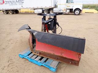 Hydraulic Plow Attachment w/ Receiver Brackets, 9 Ft. Cut w/ Lights Attached