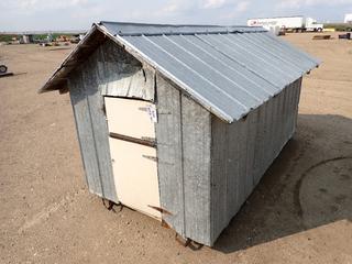 9 Ft. X 48 In. Dog House w/ 58 In. Peak Height *Note: Small Dent Above Door*
