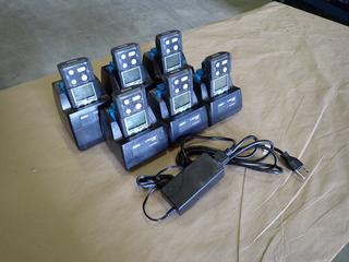 (6) Industrial Scientific Ventis MX4 Gas Monitors c/w Industrial Scientific Ventis MX4 6-Unit Charger  (F-1)