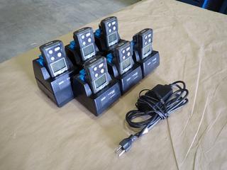 (6) Industrial Scientific Ventis MX4 Gas Monitors c/w Industrial Scientific Ventis MX4 6-Unit Charger  (F-1)
