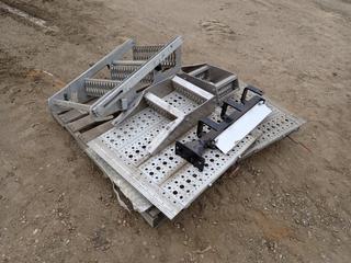 Qty of Chain Hangers, Stainless Steel Side Steps and Deck Plates