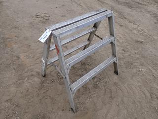 Sturdy Mustang Model 130-03 3 Ft. Aluminum Sawhorse, Max. Cap. 300 lbs.