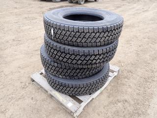 (4) 11R22.5 Tires: (2) Bridgestone R283A Ecopia, Bridgestone M770 and Michelin XZE2