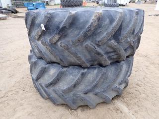 (2) Goodyear Optitrac DT824 710/70R42 Heavy Equipment Tires