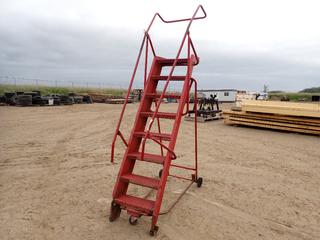 8-Step Portable Warehouse Ladder  (Row 4)