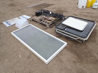 Qty of Assorted Parts, Hardware and Supplies, Including: Trailer Windows, Vent Covers, Power Convertor Panel, Cords and More  (Row 4)