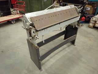 Sheet Metal Bending Brake Machine, Model N-U4816, 48 In., SN 0111187  (NEC)