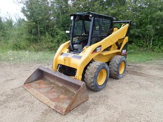 2004 Caterpillar 262B Skid Steer c/w CAT S45-D Engine, Manual Attach, Aux Hyd, 2-spd, ISO Steering Pattern, 72 In. Bucket And 12-16.5IND Tires. Showing 15161hrs. SN CAT0262BJPDT00489 